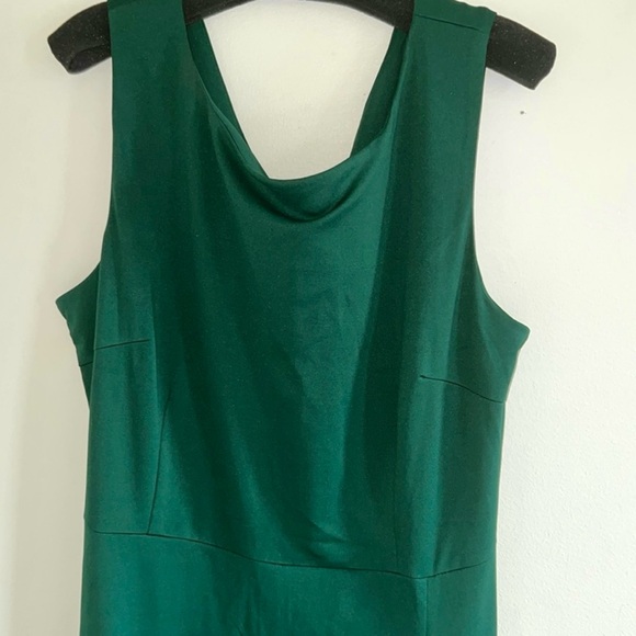 PRETTYGARDEN Women's Green Sleeveless Flared Asymmetrical Dress Plus Size XXL 20 - Picture 4 of 9